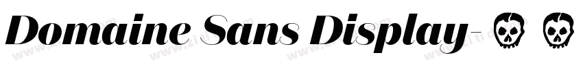 Domaine Sans Display字体转换